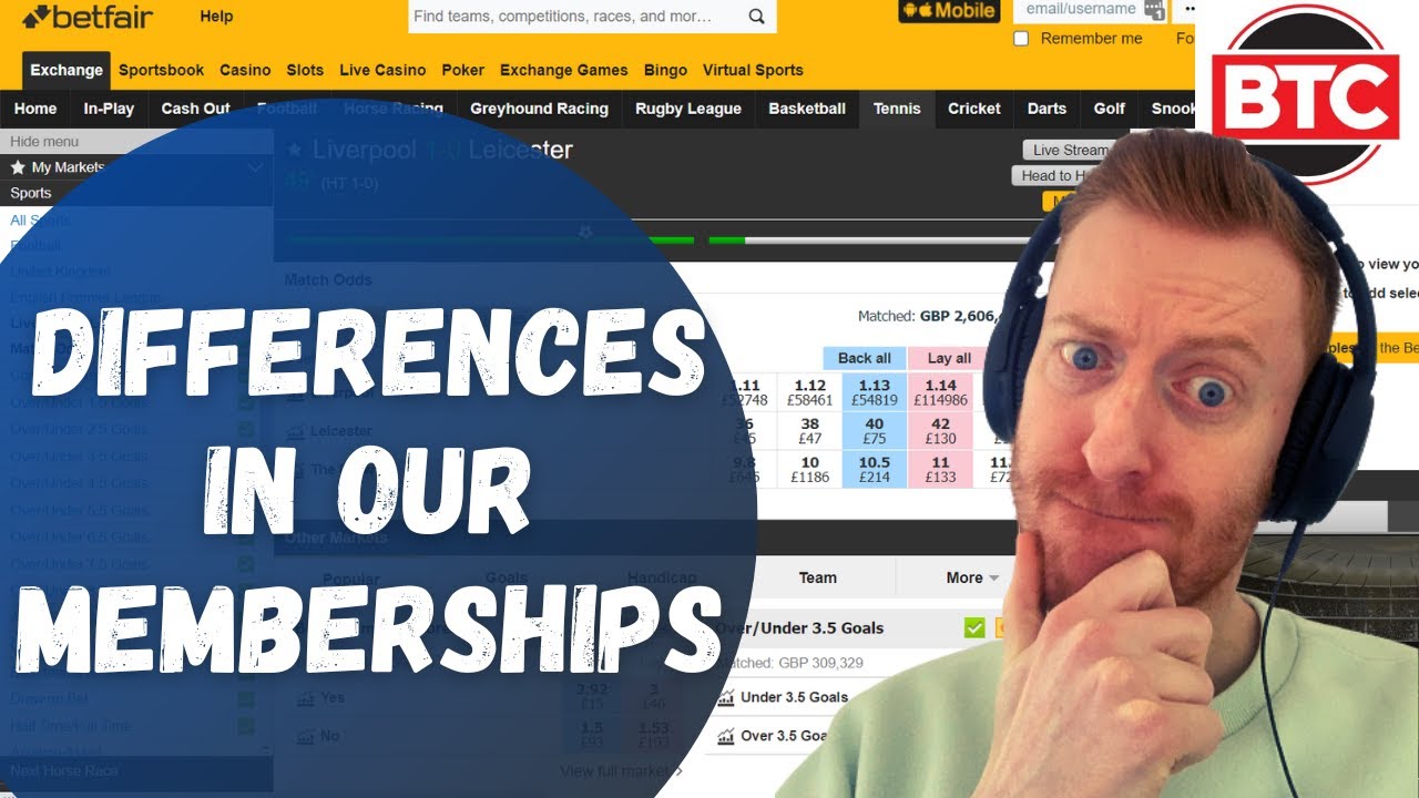 The Differences Between Betfair Trading Community Memberships GreenUpTV