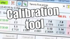 Bet Angel – Tennis trader – Calibration tool