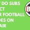 Betfair football trading how do subs effect ltd and lcs goal trades?