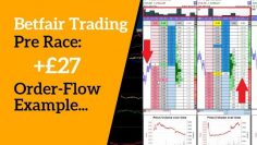Betfair Trading | +27 Pre Race Order-Flow EXAMPLE…