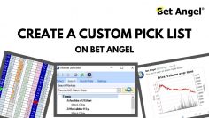 Betfair trading – Creating a custom quick pick list in Bet Angel