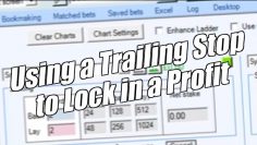 Betfair trading – Using a trailing stop to lock in a profit