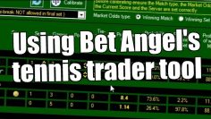 Betfair Trading – Using Bet Angels Tennis trader tool – Peter Webb