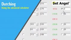 Betfair trading – Using the advanced Dutching calculator on Bet Angel