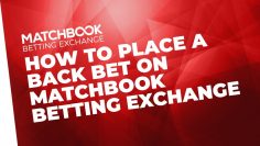 How to place a back bet on Matchbook Betting Exchange