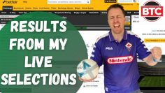 Results from Yesterdays Live Selections Video! Football Trading on Betfair