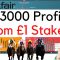 Over £3000 profit to £1 Stakes in 18 months!
