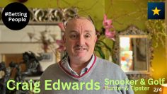 #BettingPeople Interview CRAIG EDWARDS Snooker and Golf Punter & Tipster  Part 2/4