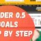 Under 0.5 Goals Betfair Trading Strategy – Step By Step Guide