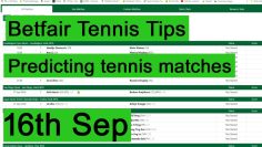 16th September. TODAYS Betfair Tennis Tips