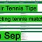 16th September. TODAYS Betfair Tennis Tips