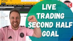 Live Trading – Profitable Second Half Goal Strategy – English Football Leagues!