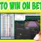 Betfair Low Risk Tennis Trading Course for Beginners