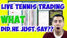 Tennis Trading with full commentary. Method explained | TradeShark